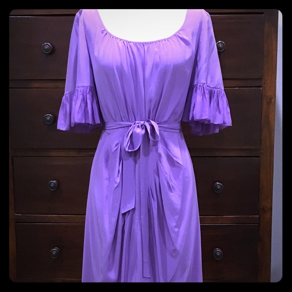 BCBGMaxazria Purple Silky Dress