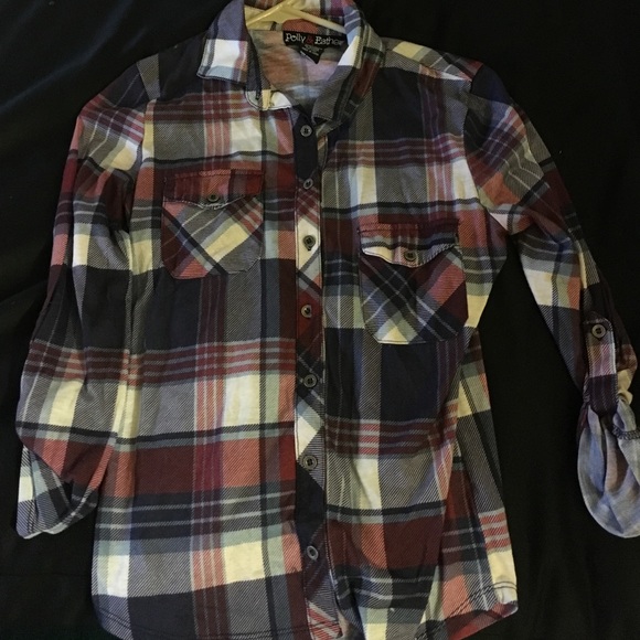 Red white and blue flannel