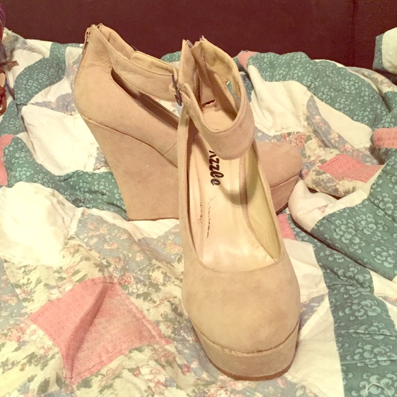 Tan Platform Wedges