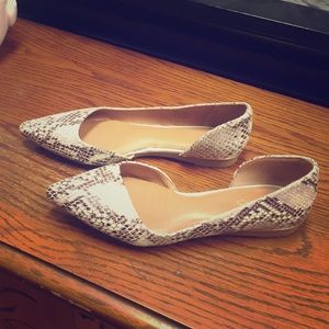 Snake skin flats