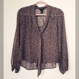 Printed chiffon blouse