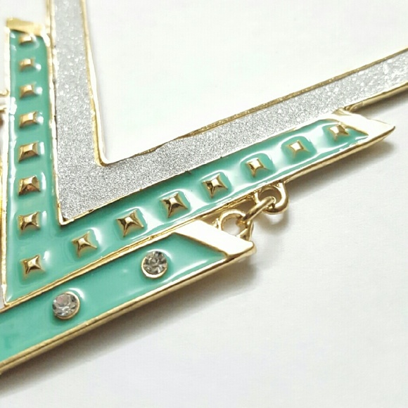 3 FOR $15 ♦️ Turquoise Gold Silver Arrow Necklace - Picture 3 of 3