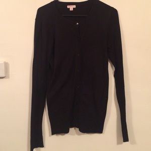 Black cardigan