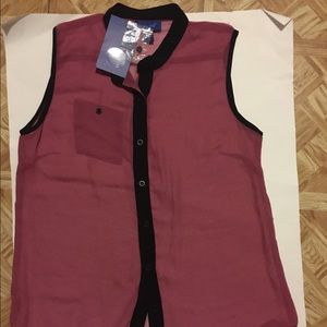 Womens Sheer Sleeveless Top