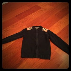 Burberry zip up sweater