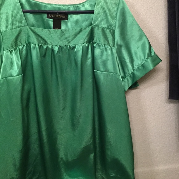 Lane Bryant green blouse size 14/16