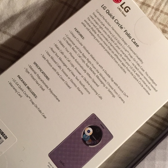 LG G4 quick circle folio case