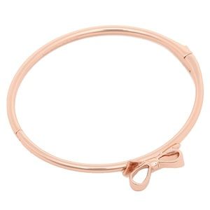 Kate Spade Love Notes Bow Bangle Rose Gold