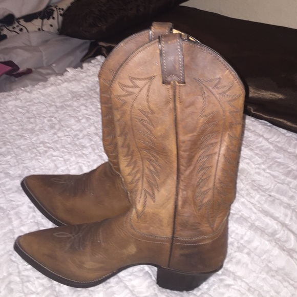 Justin all leather cowgirl boots