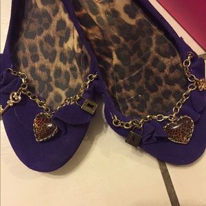 Betsey Purple Suede Flats