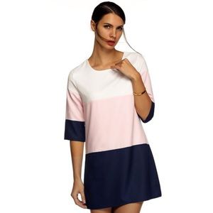 White, Pink and Blue Tunic - Size Med