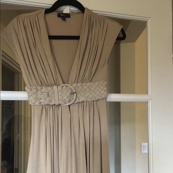 Sky belted dress