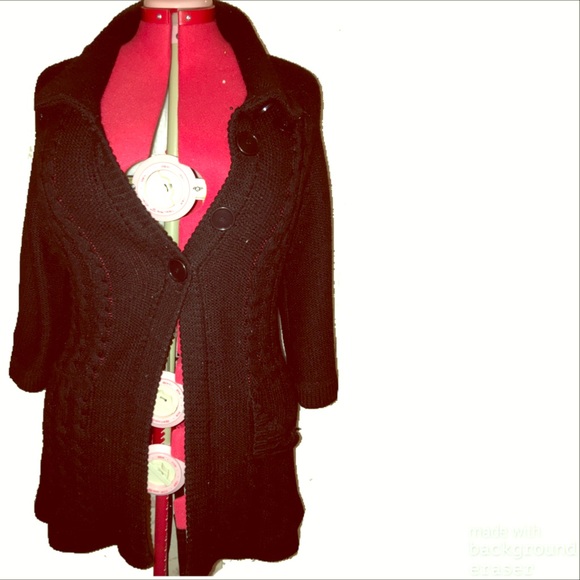 Knit cardigan black