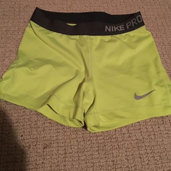 Neon Yellow Nike pro
