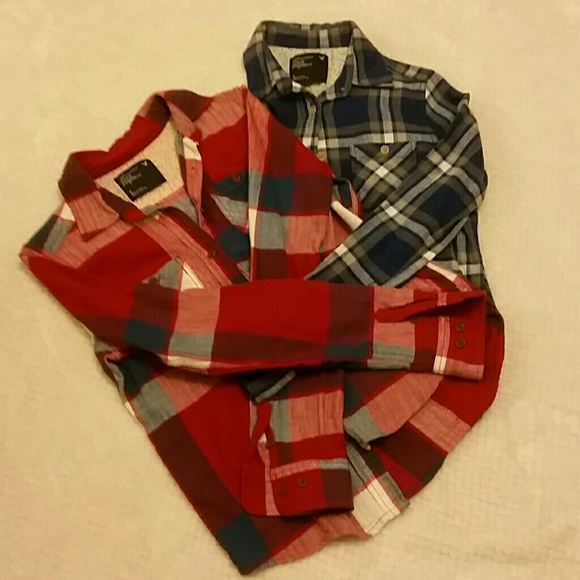 Two flannel shirts!