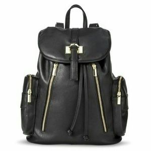 Target Black & Gold Leather Backpack