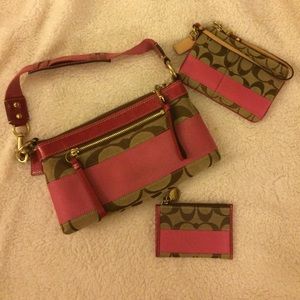 Coach handbag set