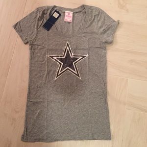 Victoria Secret Dallas Cowboys gray w/sequin top