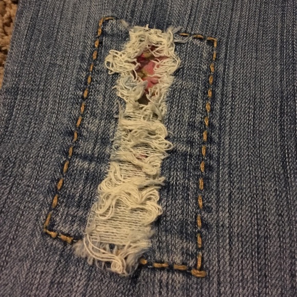 Distress Patch Jeans - Picture 4 of 4
