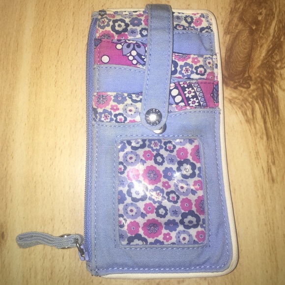 Vera Bradley boysenberry card keeper wallet