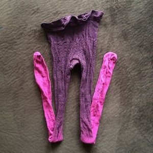 Purple-Pink Ombré Tights