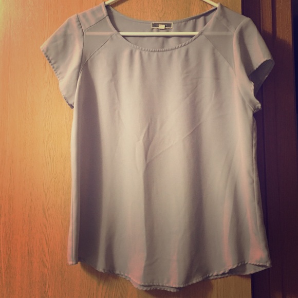 Grey Silk blouse