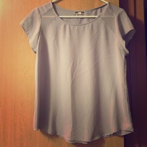 Grey Silk blouse