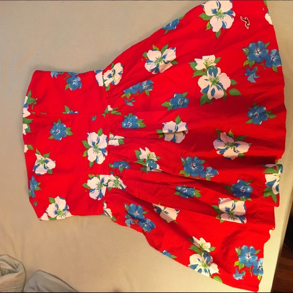 Hollister floral print strapless sundress