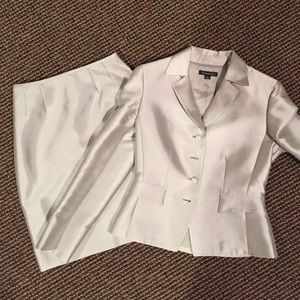 Silver Silk Tahari Suit