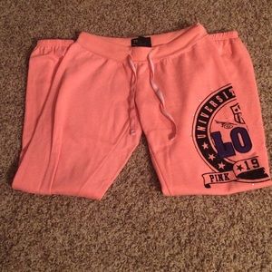 Pink sweatpants. Size M