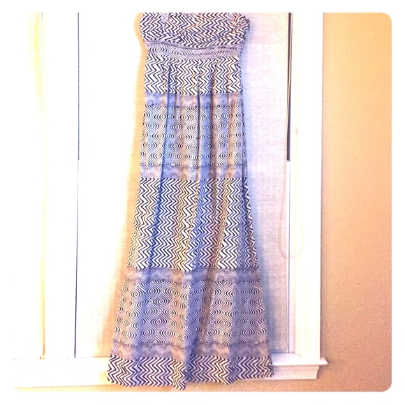 Anthropologie Tribal Empire Waste Maxi Dress Sz 2 - Picture 1 of 3
