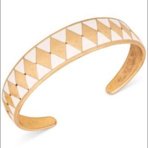 Lucky Brand Gold-Tone Enamel Cuff Bracelet