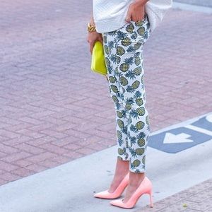 Topshop Joni Pineapple Print Jeans