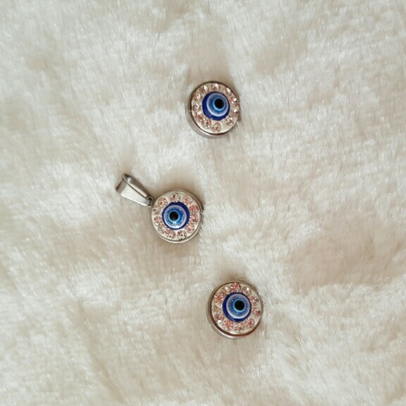 Charm set stainless steel, silver color. - Picture 2 of 2