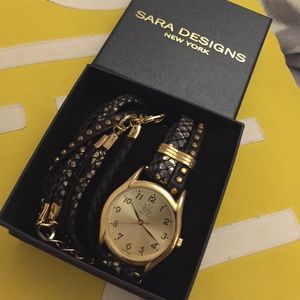 Brand new Sara design women's leather watch.