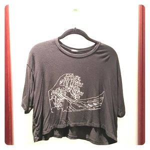 Brandy Melville Black 'Wave' Top