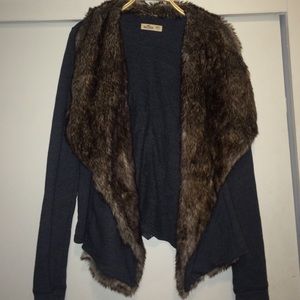 Hollister fur coat