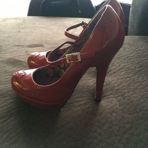 Red Mary Jane Heels