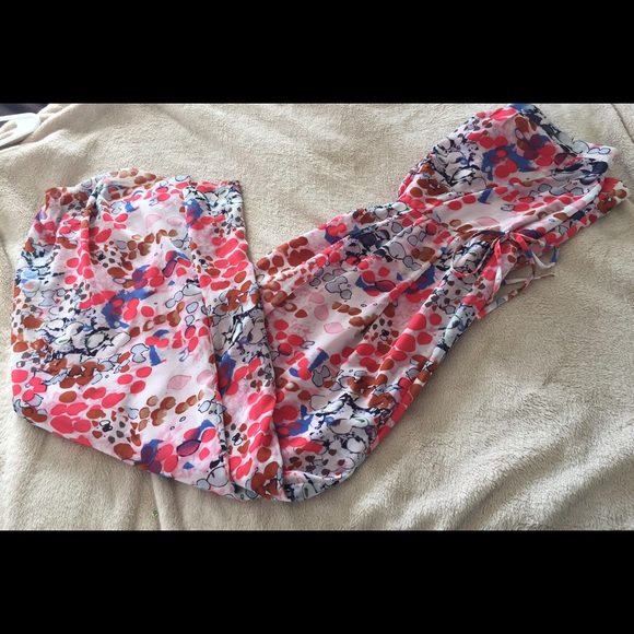 Gap Strapless Floral Long Dress Size M