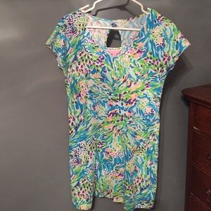 Lilly Pulitzer Tshirt Daniella Dress in Sea Soirée