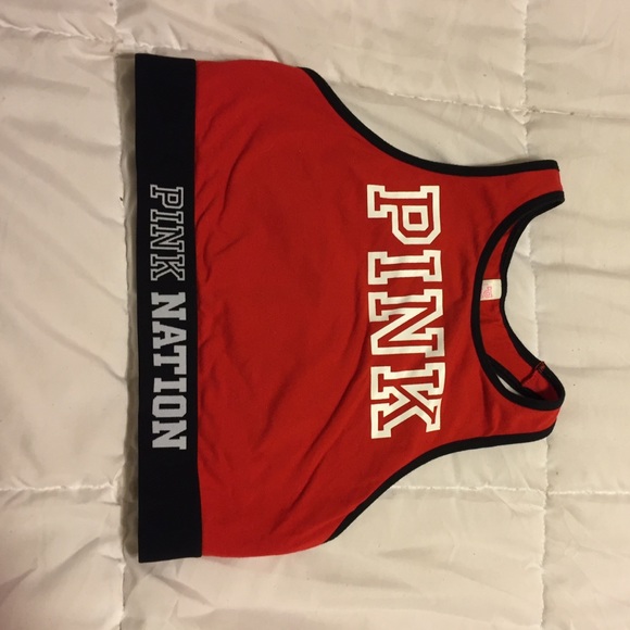 PINK fashion show sports bra