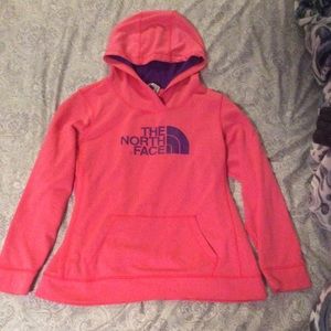 North face fleece hoodie