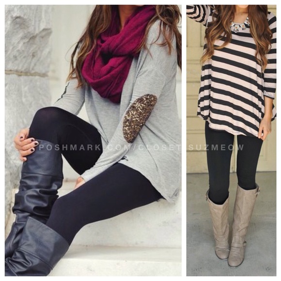 Supersoft Black Fleece Leggings • OSFM - Picture 1 of 3