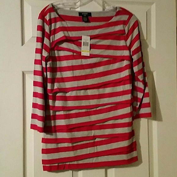 NWT Red Gray Shirt