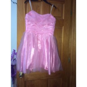 Pink short dress