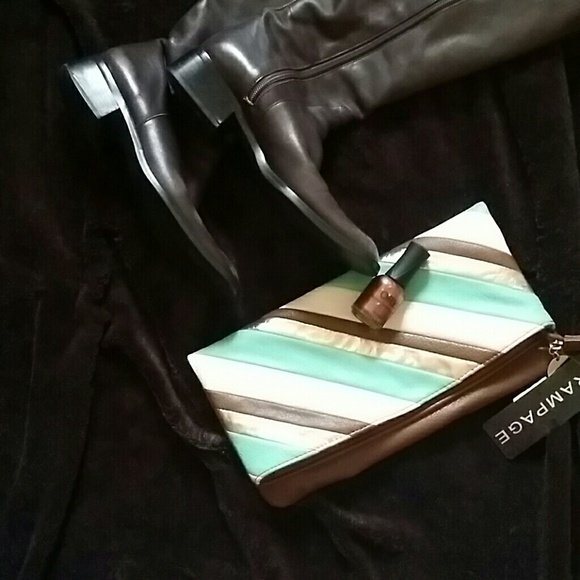 Sold***Rampage Foldover Clutch NWT - Picture 4 of 4