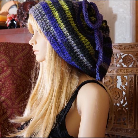 Handmade crochet knit hat, scarf, shrug, all in 1 - Picture 2 of 4