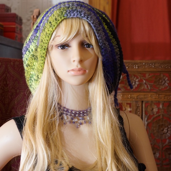 Handmade crochet knit hat, scarf, shrug, all in 1 - Picture 4 of 4