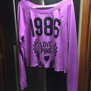VS Pink Purple Long Sleeve Sweater