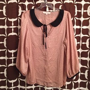 NWOT LOFT Peter Pan collar shirt